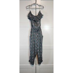 Better B Women Floral Romper Jumper Size Small Strapless
